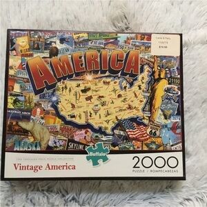 BUFFALO Games Vintage America 2000 piece puzzle New never opened